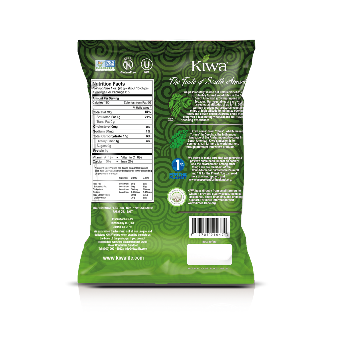 Delicious Snack Pack of Golden Plantain Chips Kiwa