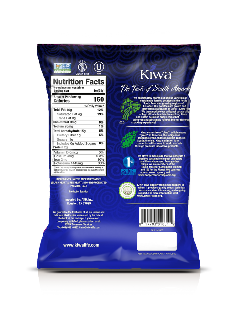 
                  
                    KIWA NATIVE ANDEAN POTATO CHIPS P 4OZ x 12U
                  
                