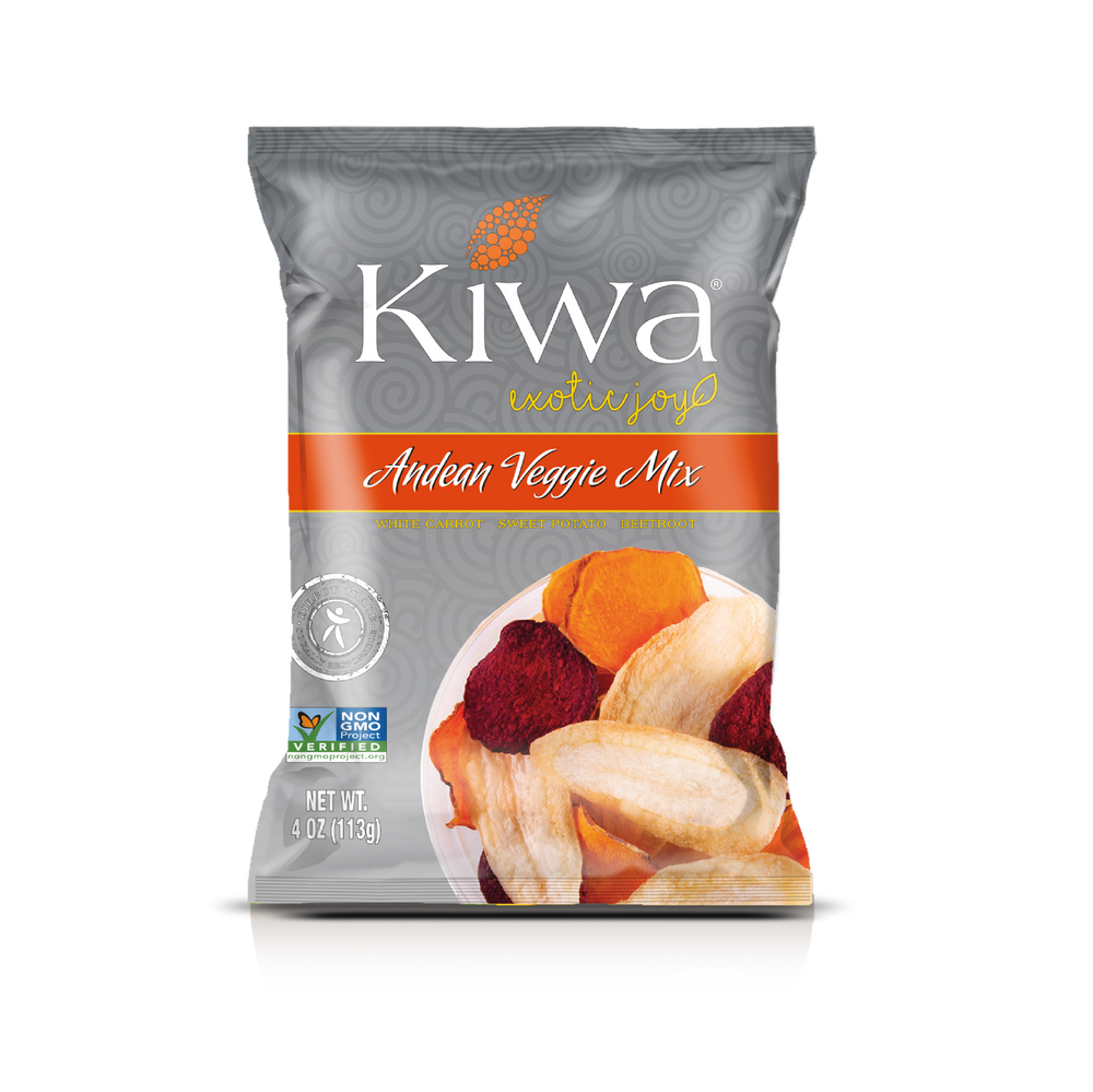 
                  
                    Andean veggie mix, root vegetable chips, gluten-free vegetable chips, healthy veggie snack, natural veggie chips
                  
                